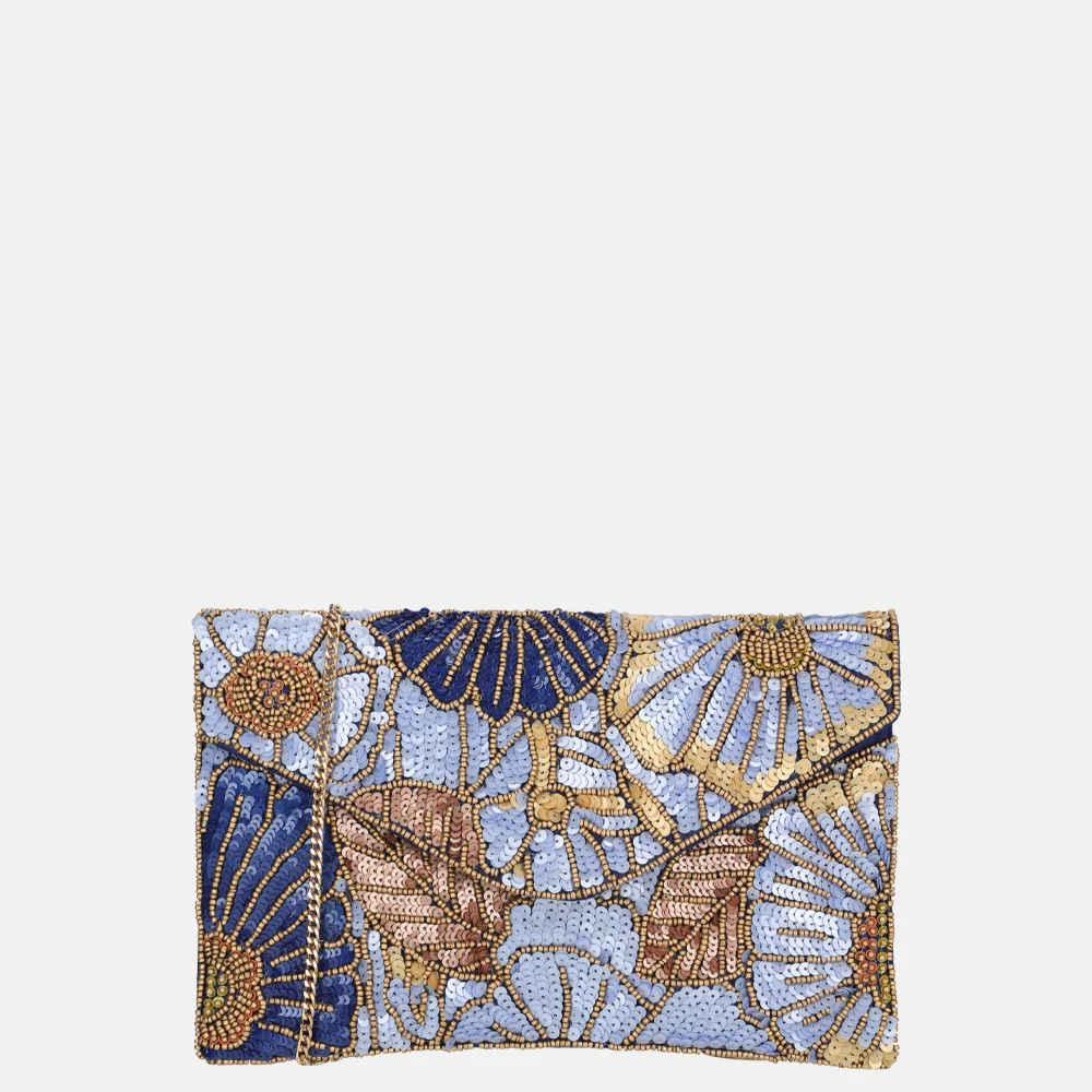 Bulaggi Flower clutch blauw bij Duifhuizen