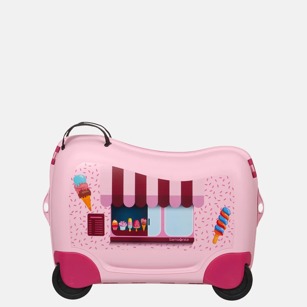 Samsonite Dream2go Ride-On kinderkoffer ice cream van bij Duifhuizen
