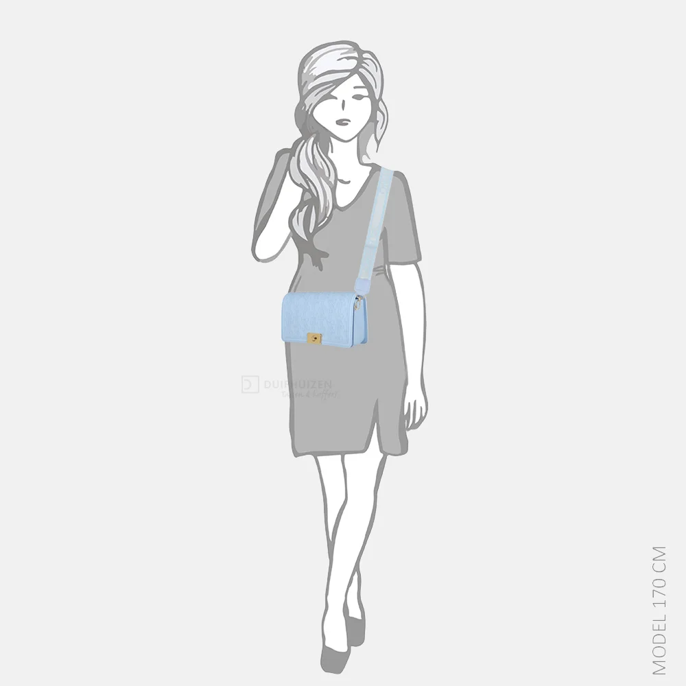 Valentino Bags Hybris crossbody tas azzurro bij Duifhuizen