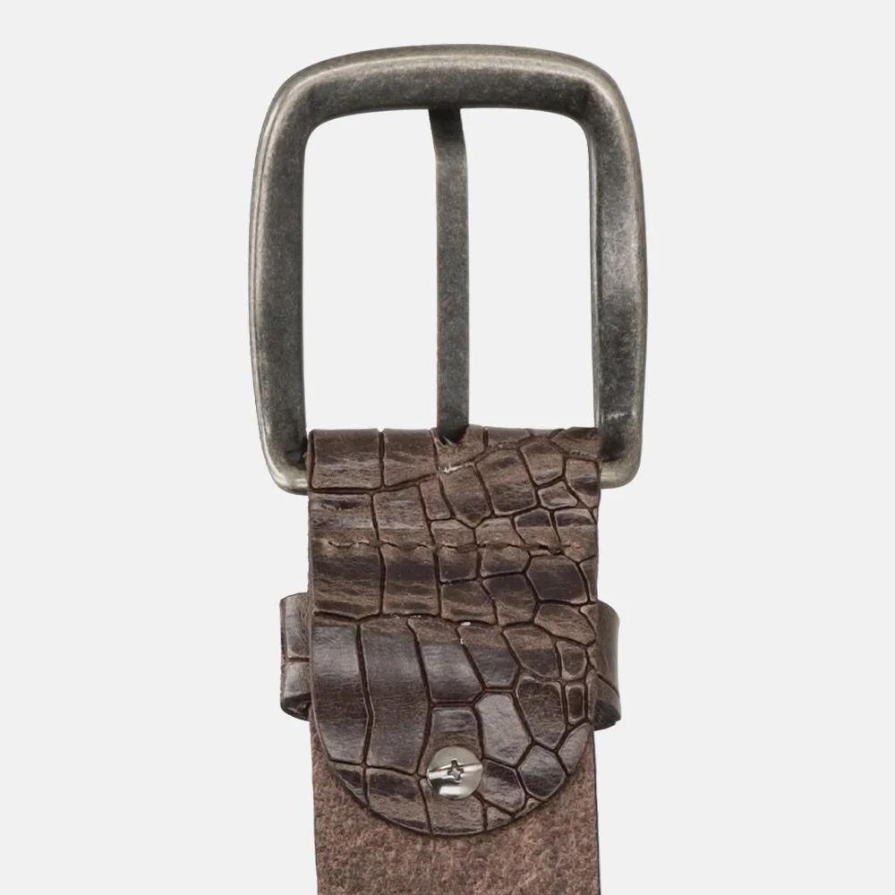 DD Exclusive herenriem 4 cm donkerbruin bij Duifhuizen