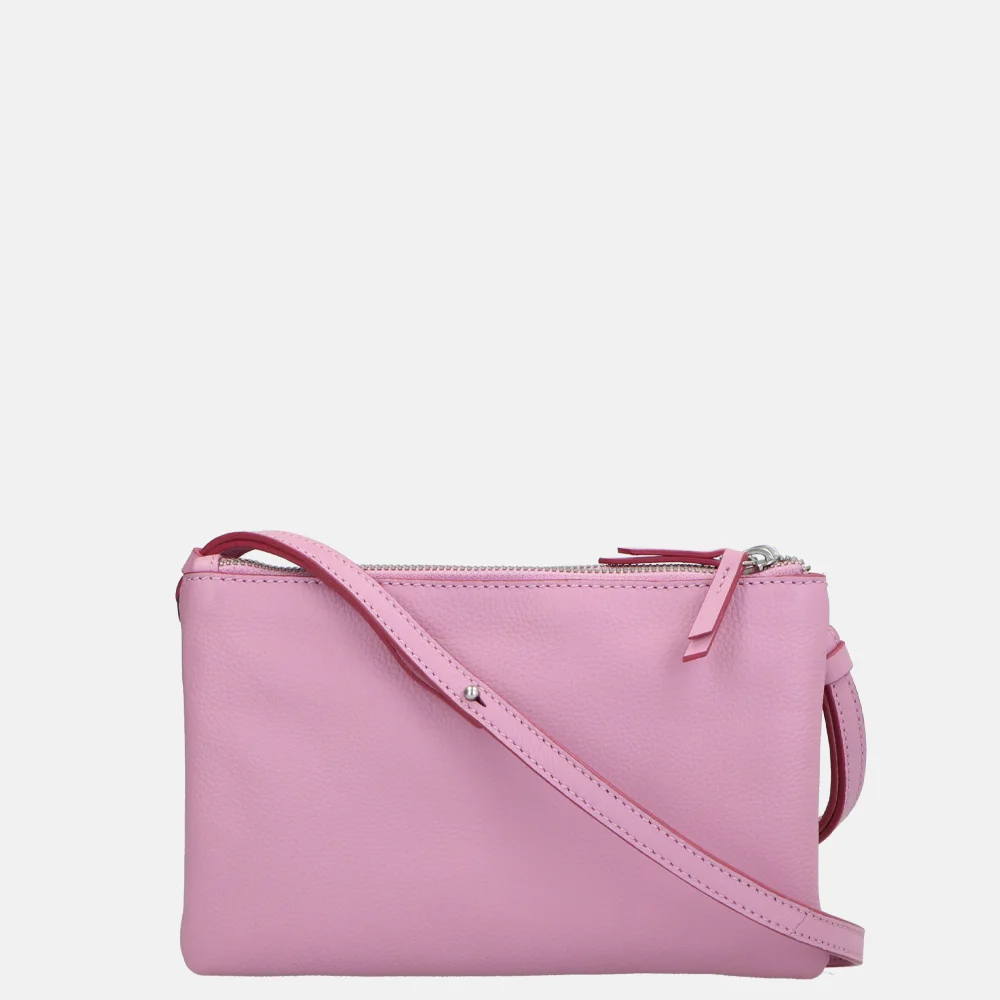 Loulou Essentiels Camille crossbody tas kobi pink bij Duifhuizen