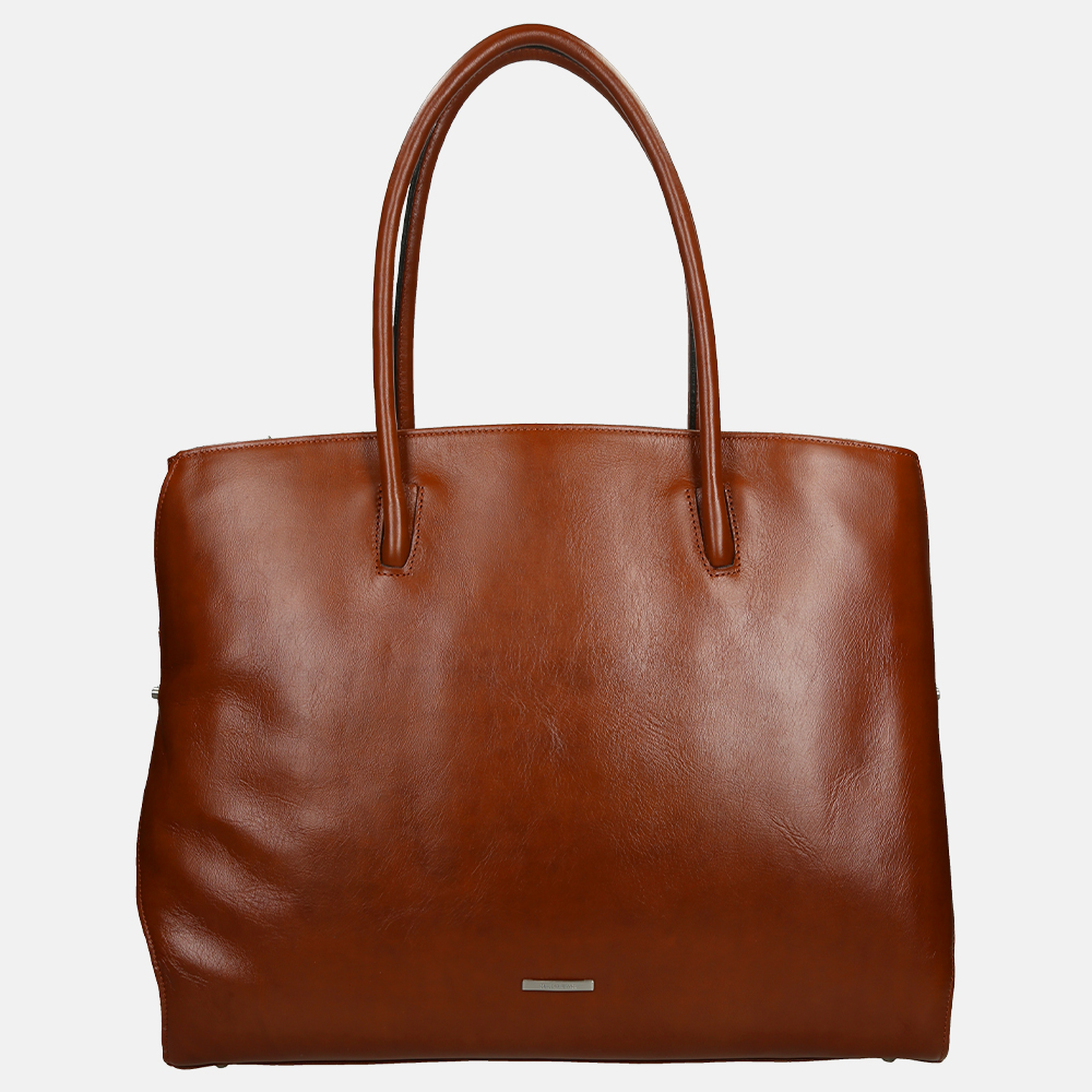 Claudio Ferrici Classico shopper 13.3 inch cuoio