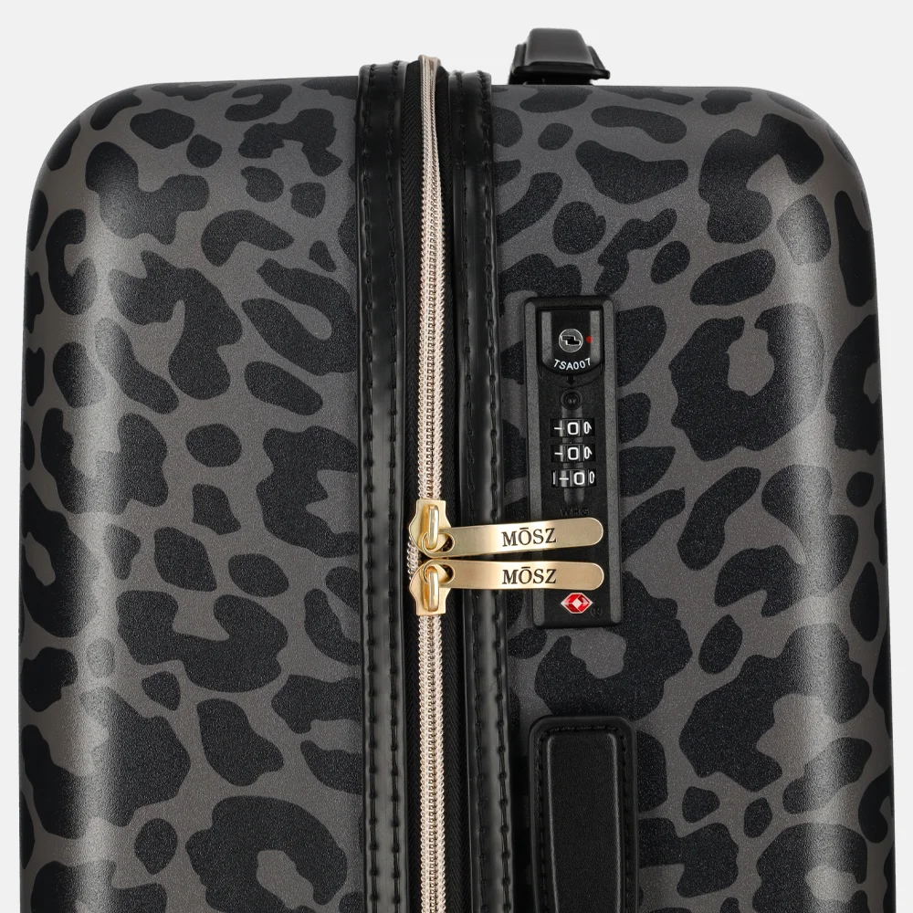 Mosz Lauren koffer 66 cm nero leo bij Duifhuizen