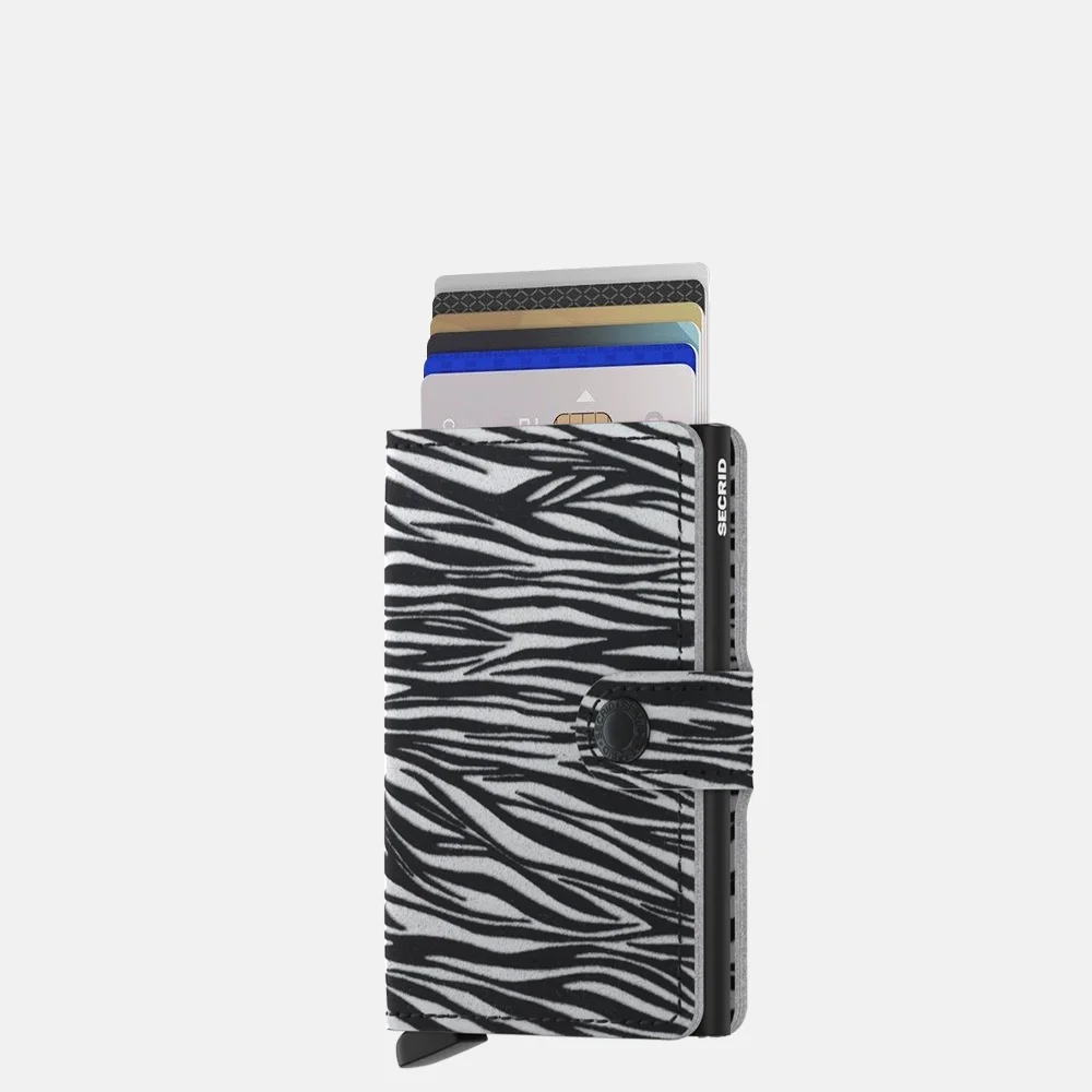 Secrid Miniwallet pasjeshouder zebra light grey bij Duifhuizen