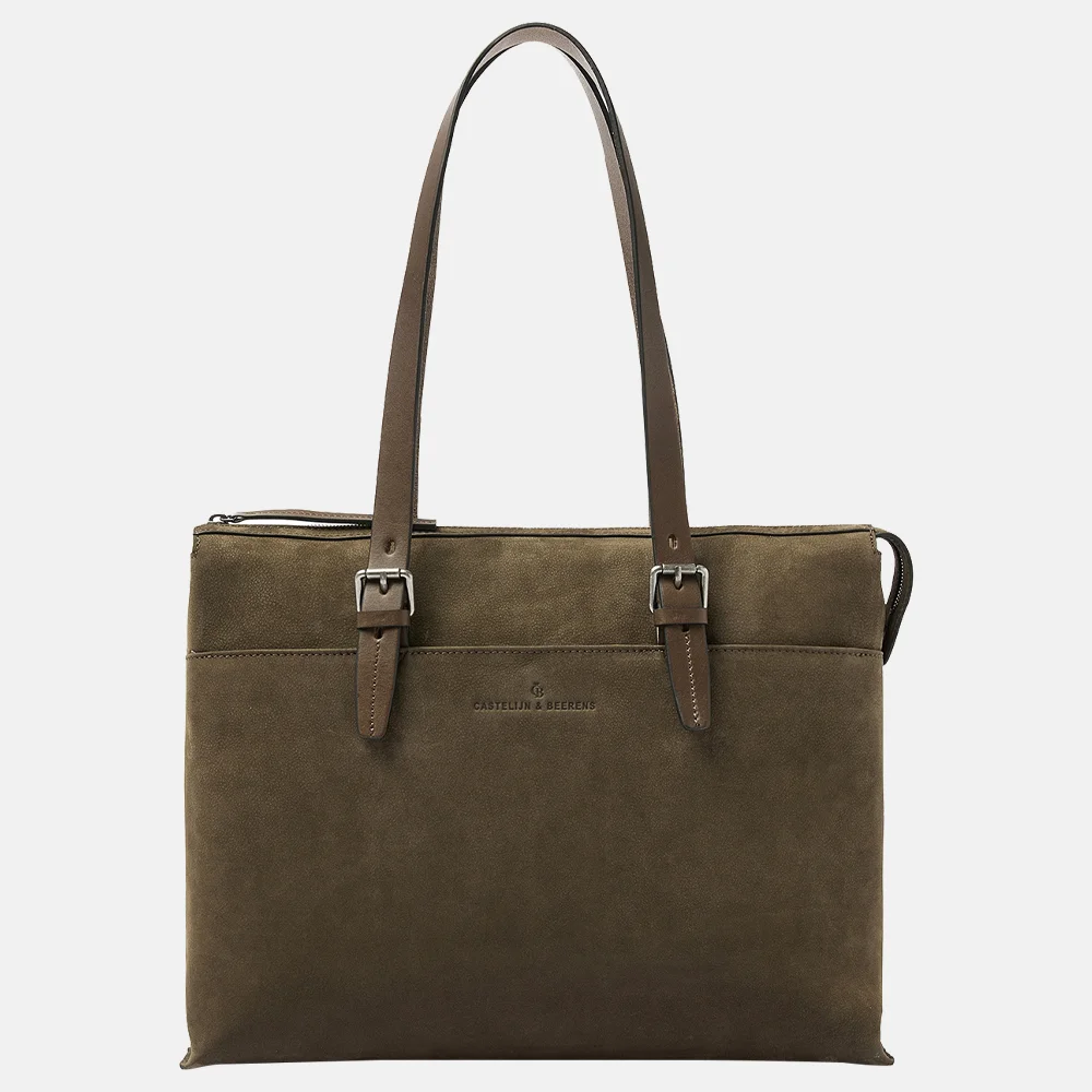 Castelijn en Beerens laptoptas 15 inch dark military bij Duifhuizen