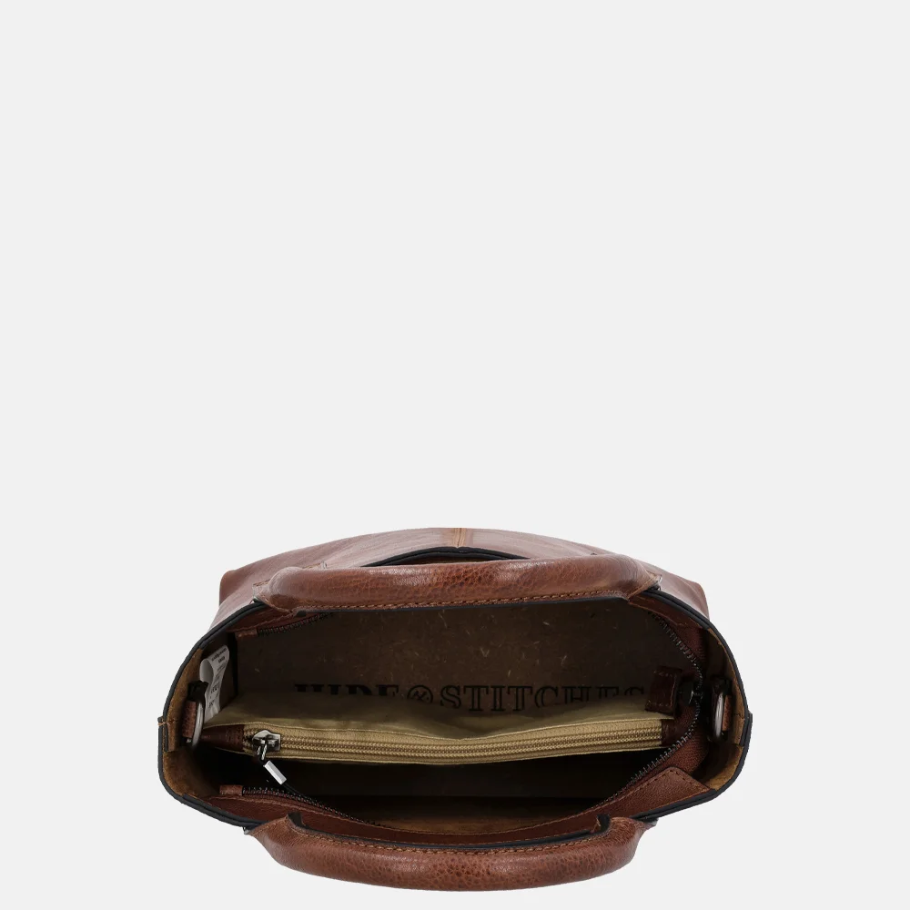Hide & Stitches Discover handtas S brown bij Duifhuizen