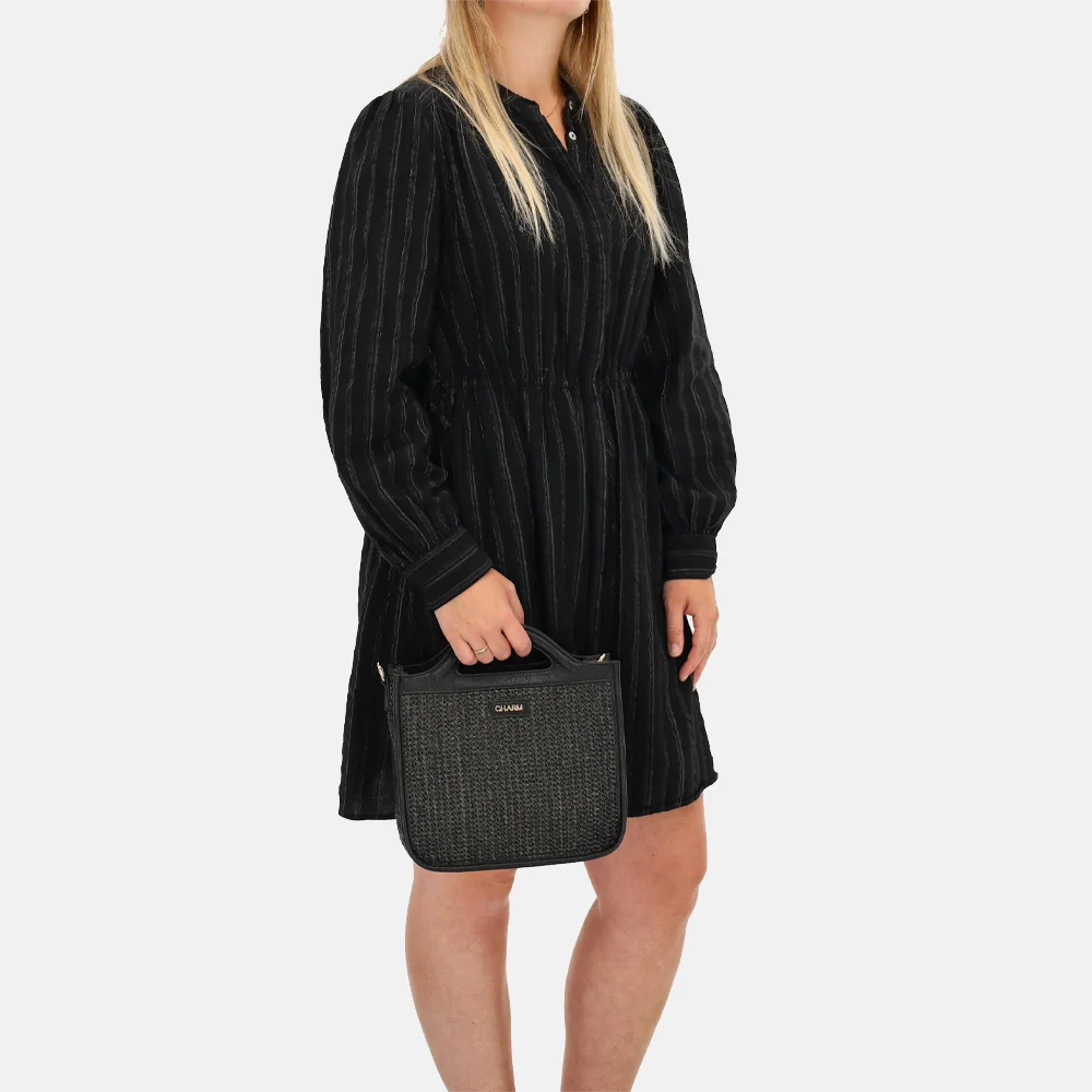 Charm London Hillingdon handtas zwart bij Duifhuizen