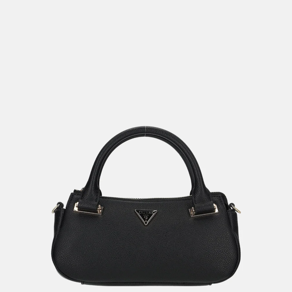 Guess Evie mini satchel handtas black bij Duifhuizen