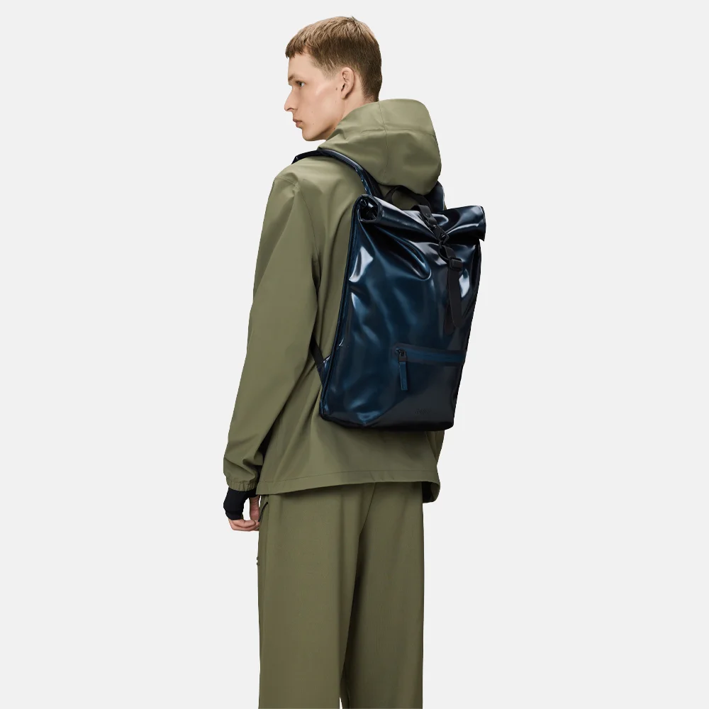 Rains Roll Top laptoprugzak 15 inch spill bij Duifhuizen