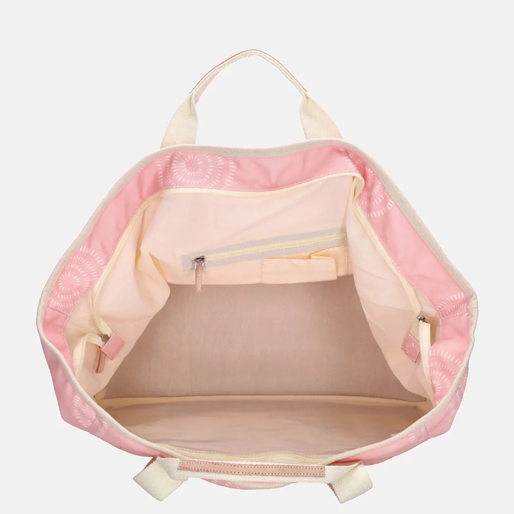 Zebra Trends Elise strandtas roze boho bij Duifhuizen