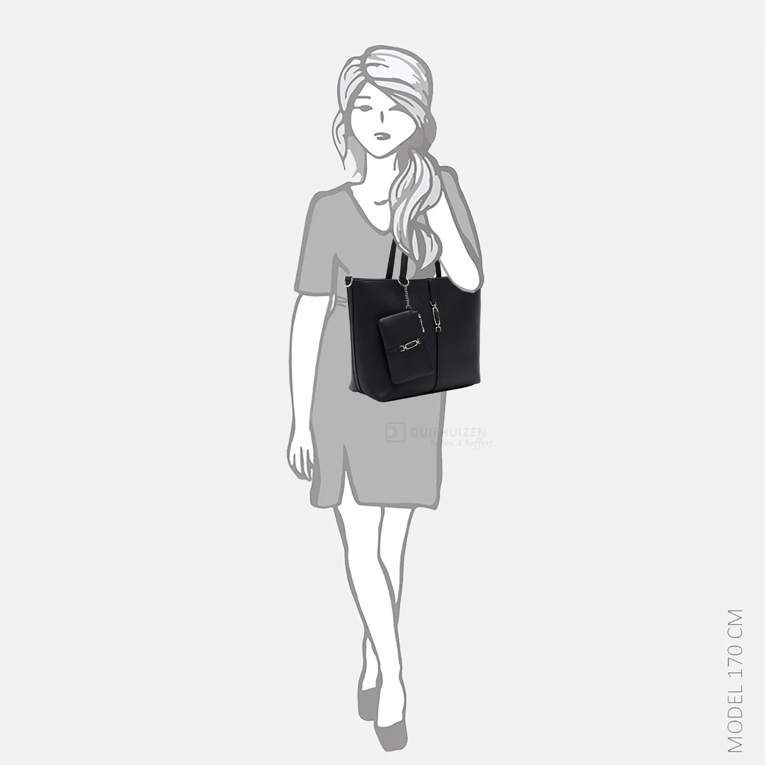 Emily & Noah Lewe shopper blue bij Duifhuizen