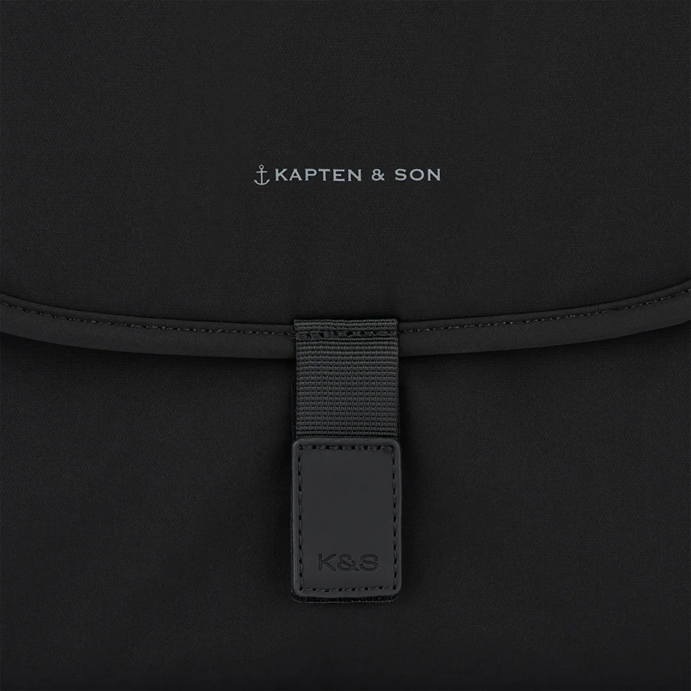 Kapten & Son Diaper verschoningsmat all black bij Duifhuizen