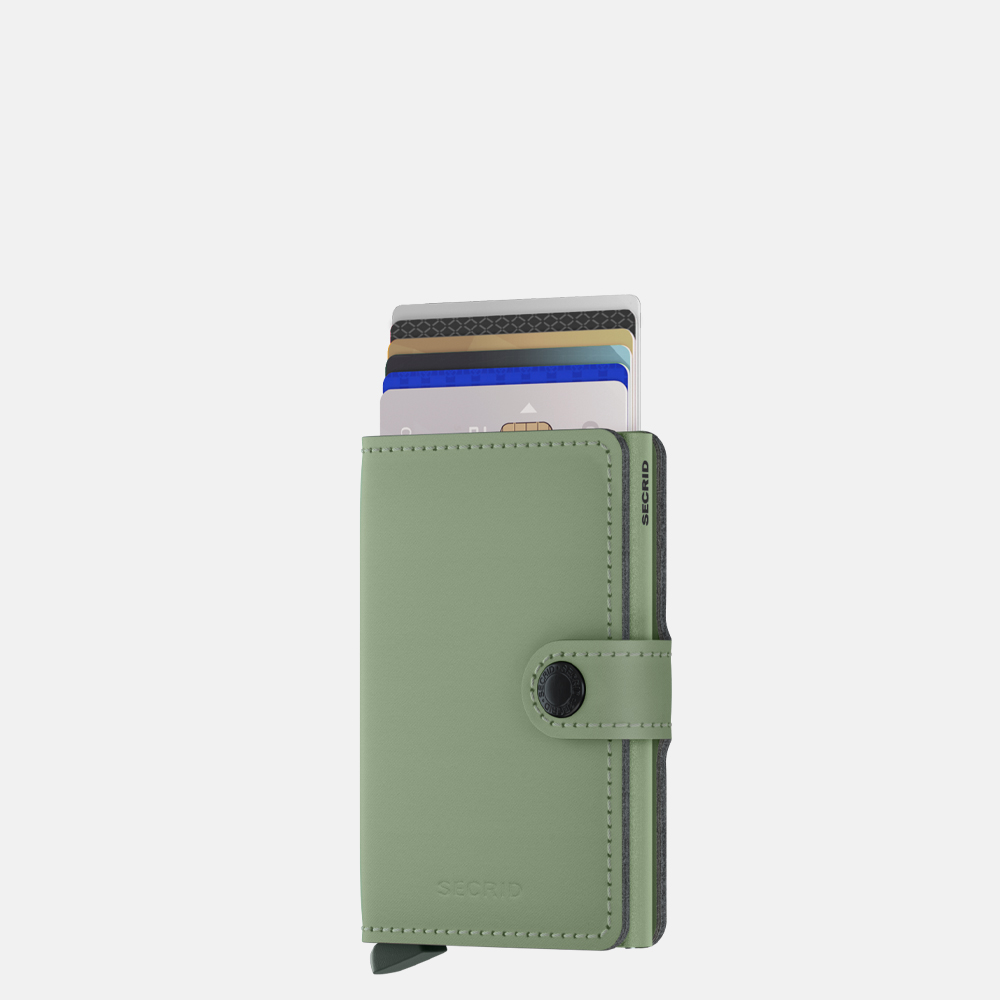 Secrid Miniwallet Yard pasjeshouder powder pistachio bij Duifhuizen