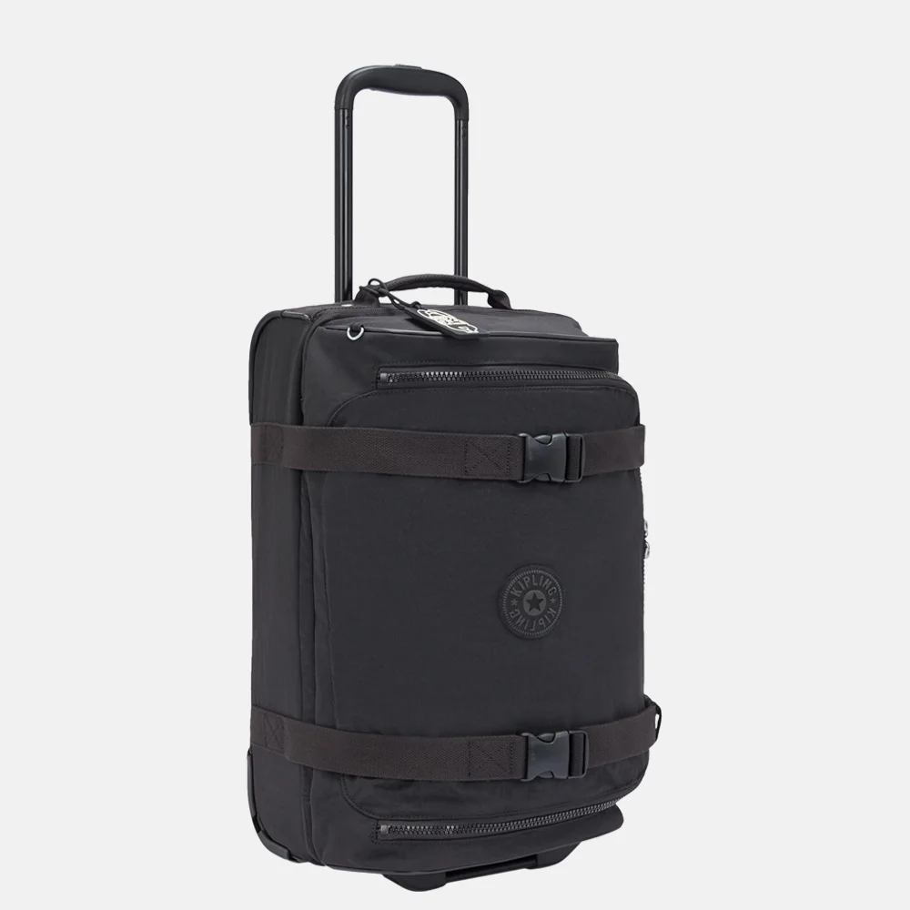 Kipling Aviana carry-on reistas op wielen S black noir bij Duifhuizen