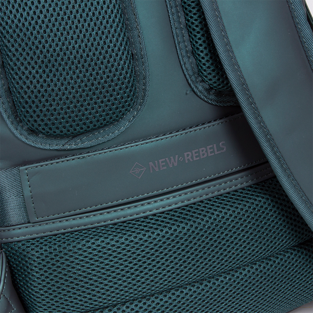 New Rebels Harper rugzak 13.3 inch dark green bij Duifhuizen