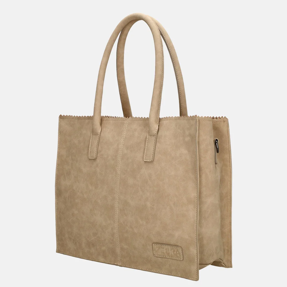 Zebra Trends Lisa shopper taupe bij Duifhuizen