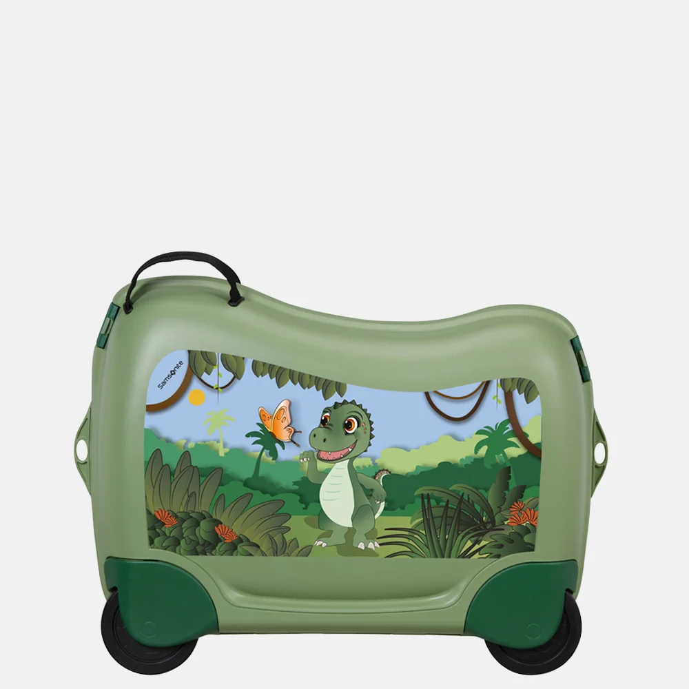 Samsonite Dream2go Ride-On kinderkoffer Dino Rex groen bij Duifhuizen