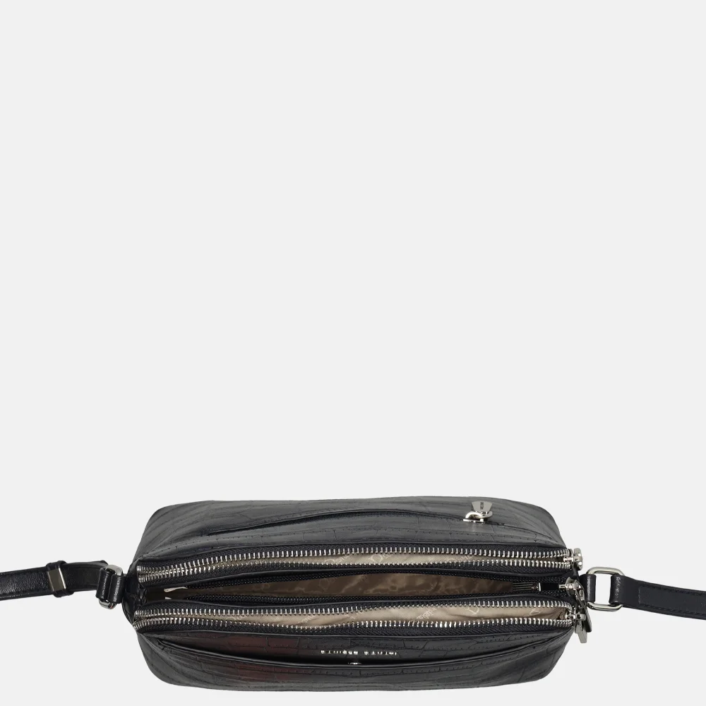 Daniele Donati crossbody tas croco donkerblauw bij Duifhuizen