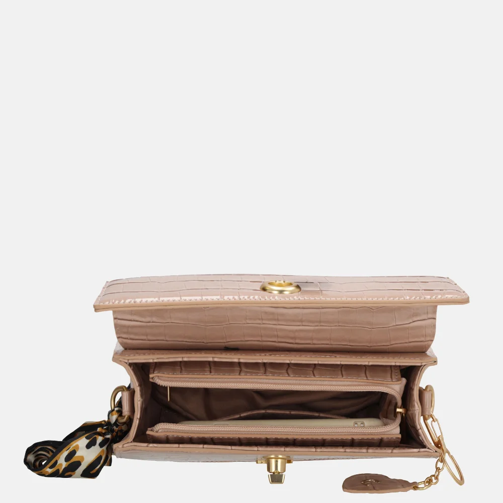 Charm London Knightsbridge schoudertas oudroze bij Duifhuizen