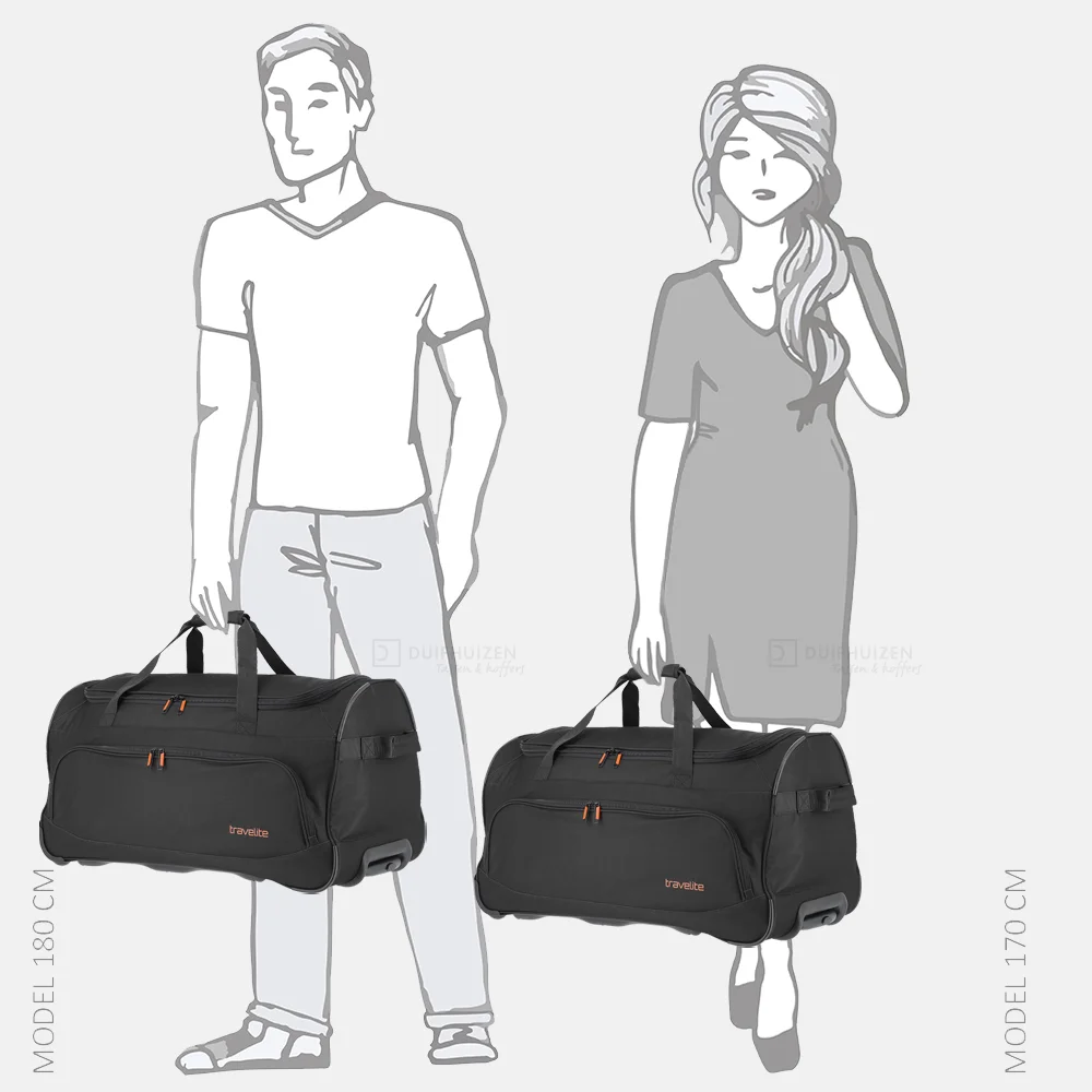 Travelite Basics reistas 70 cm black bij Duifhuizen