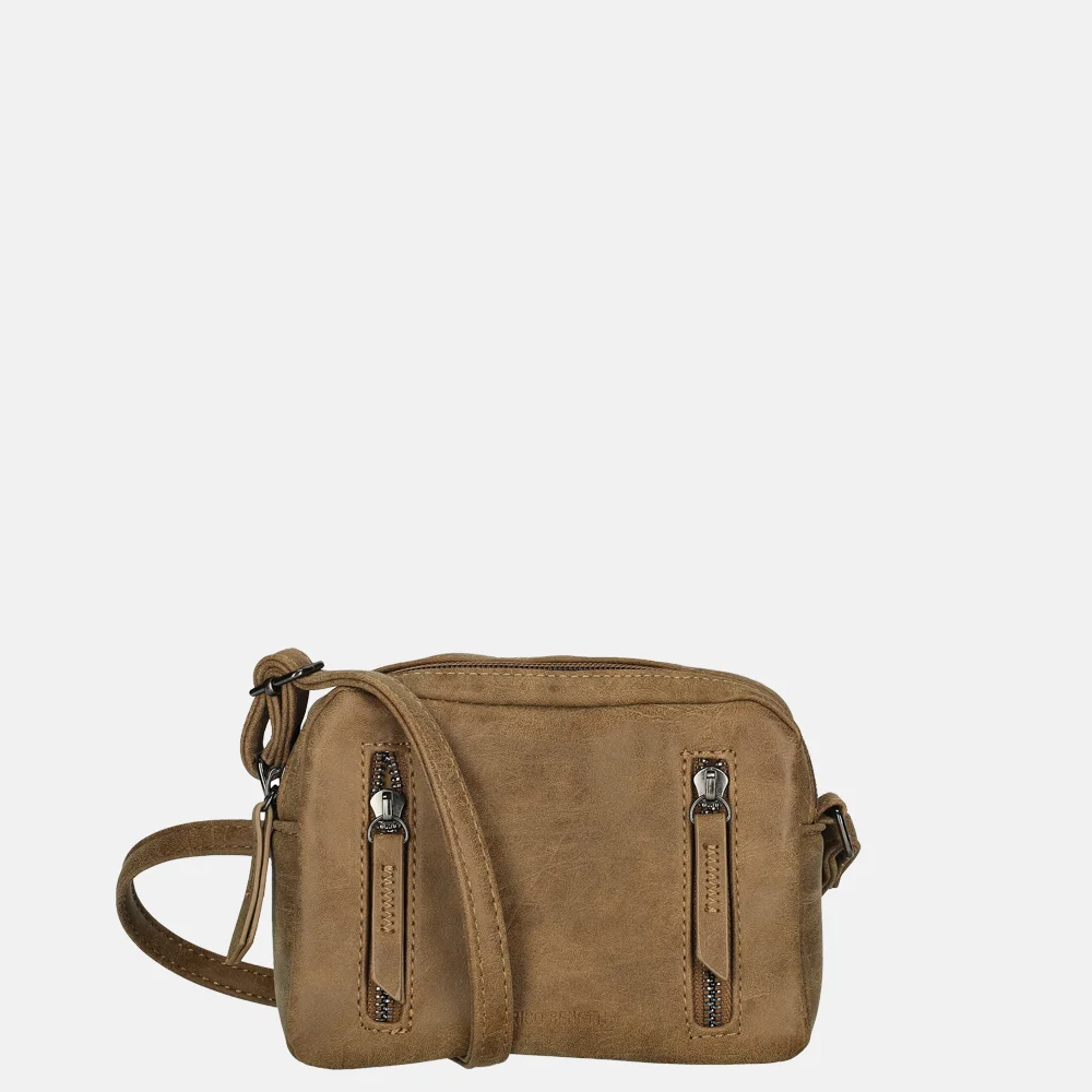 Enrico Benetti Kylie crossbody tas camel bij Duifhuizen