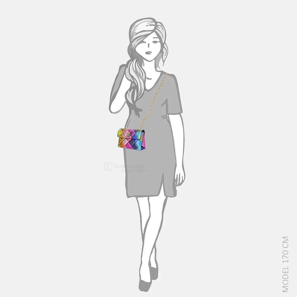 Kurt Geiger Kensington schoudertas mini rainbow mult/other bij Duifhuizen