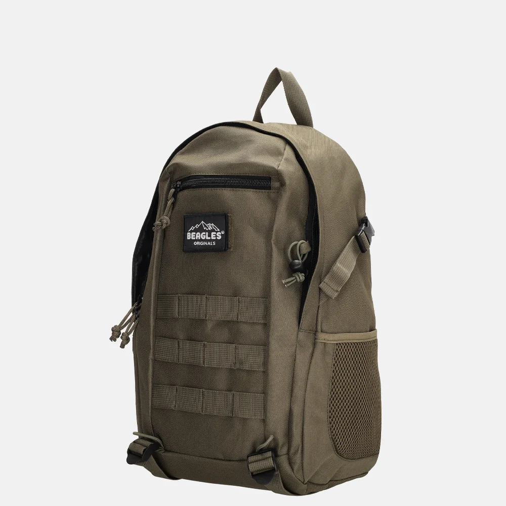 Beagles rugzak 15 inch legergroen bij Duifhuizen