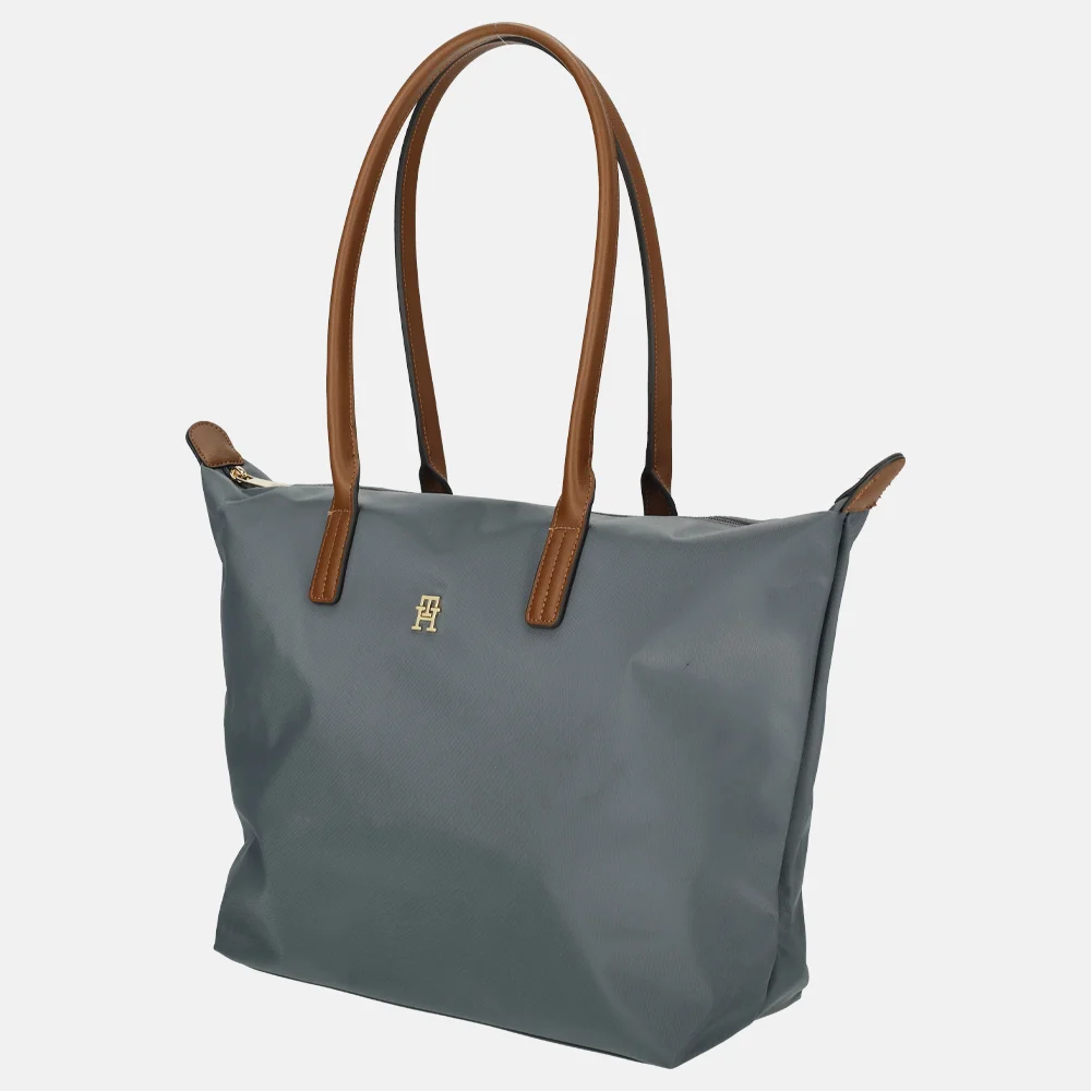 Tommy Hilfiger Popette tote shopper superior steel bij Duifhuizen