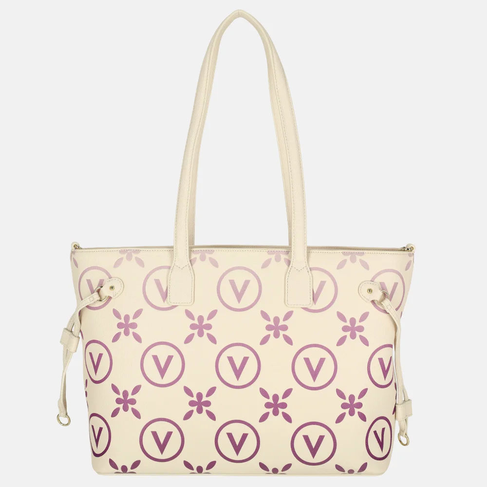 Valentino Bags Samba Re shopper print ecru/rosa bij Duifhuizen