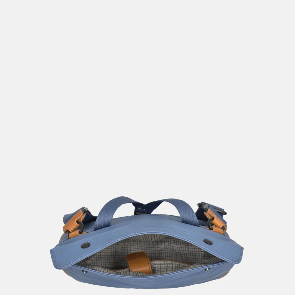 Aunts and Uncles Japan Yao rolltop crossbody tas blue jeans bij Duifhuizen