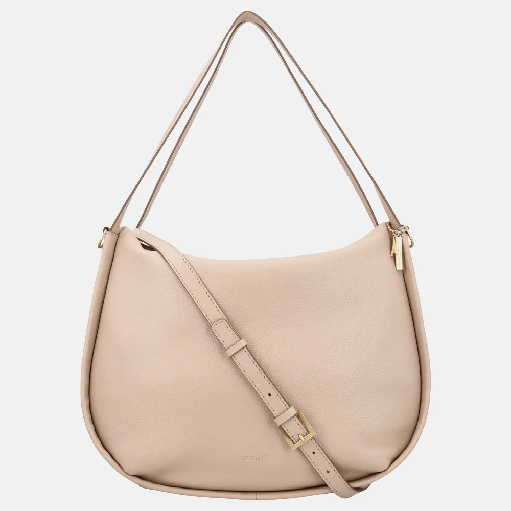 Loulou Essentiels Lou schoudertas cashmere bij Duifhuizen