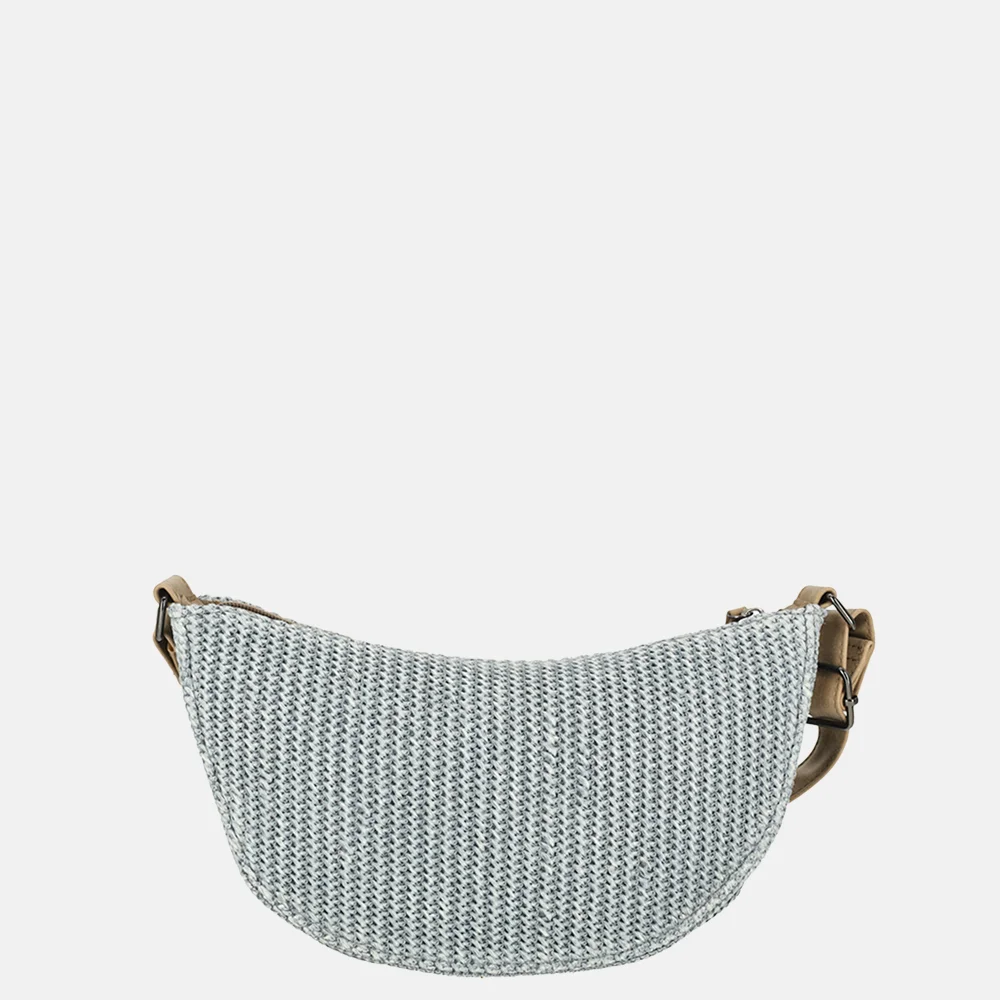 Enrico Benetti Raffia Banana crossbody tas lichtblauw bij Duifhuizen