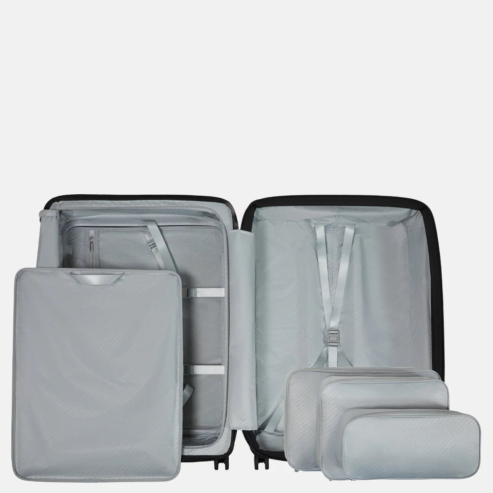 Samsonite Paralux HS Spinner reiskoffer expendable 75 cm black bij Duifhuizen