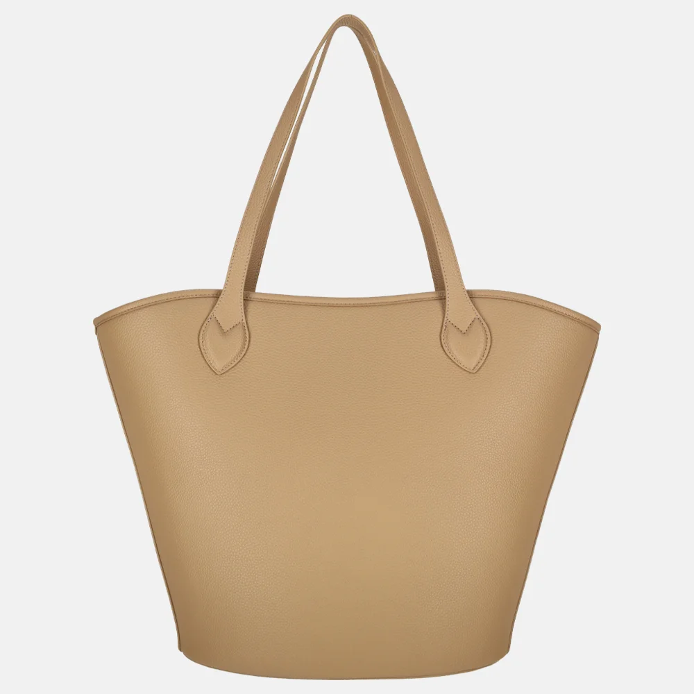 Valentino Bags Special covent shopper logo beige bij Duifhuizen