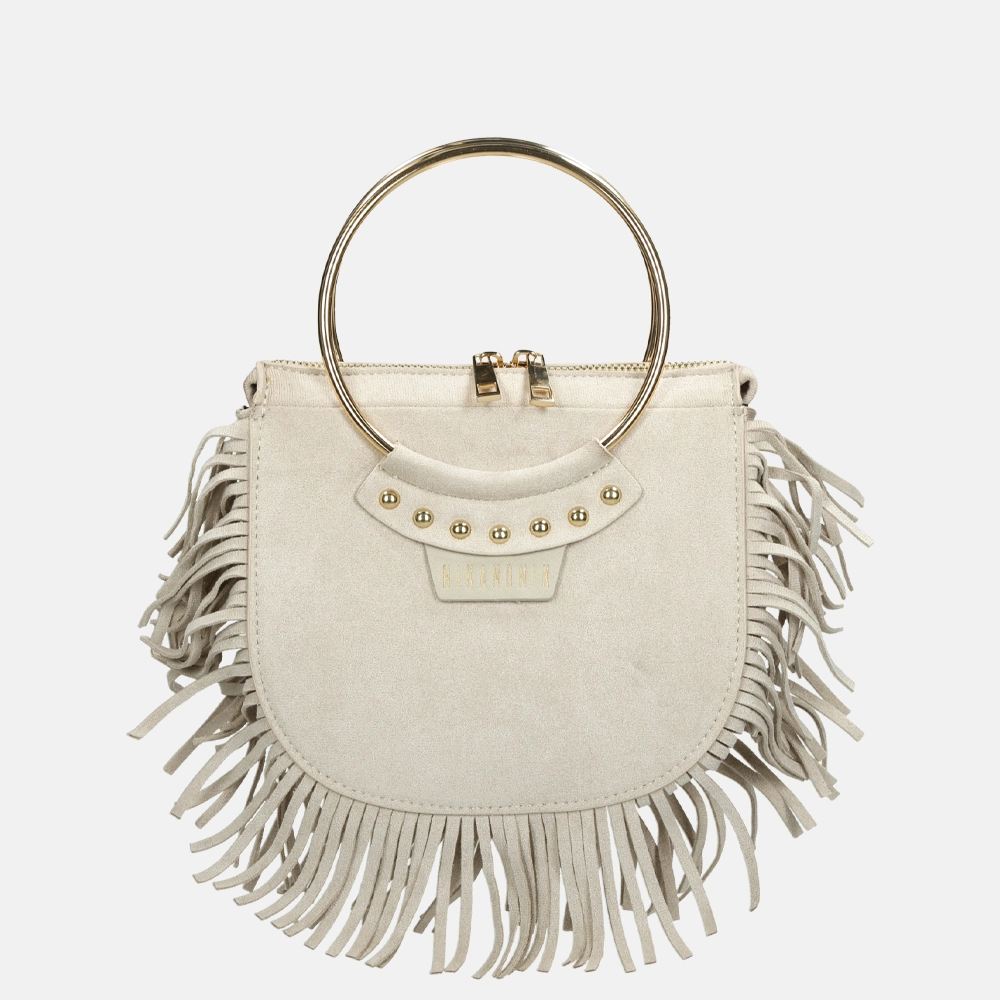 Nikkie Bina fringe crossbody tas soft sand