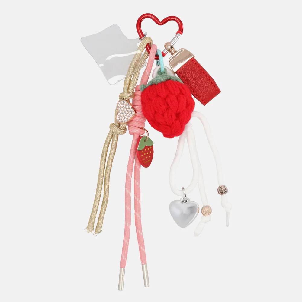 Charm London bag charm/tassenhanger rood
