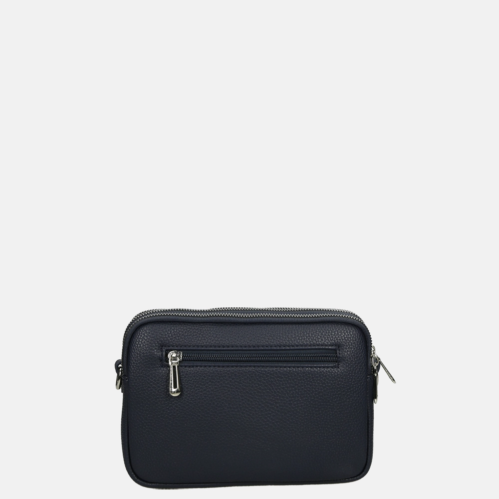 Flora & Co crossbody tas navy bij Duifhuizen