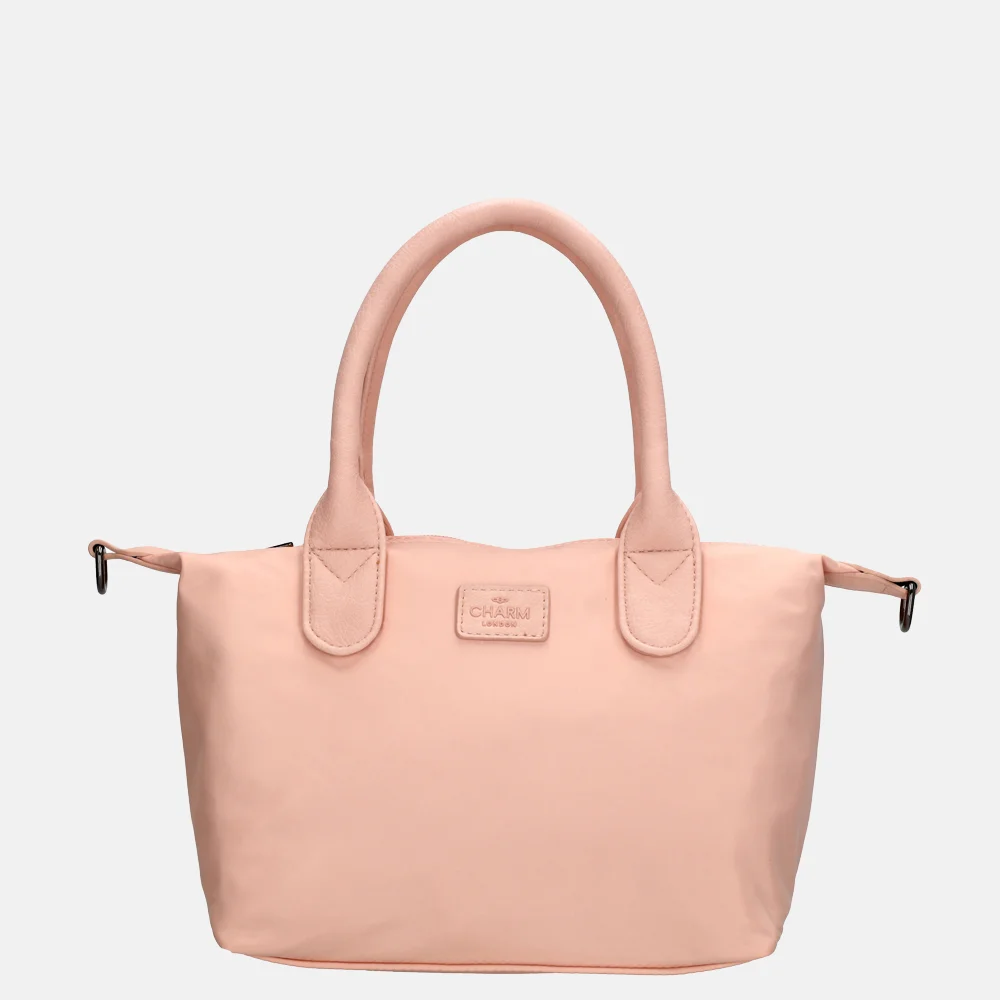 Charm London Buckingham Mono handtas lichtroze bij Duifhuizen
