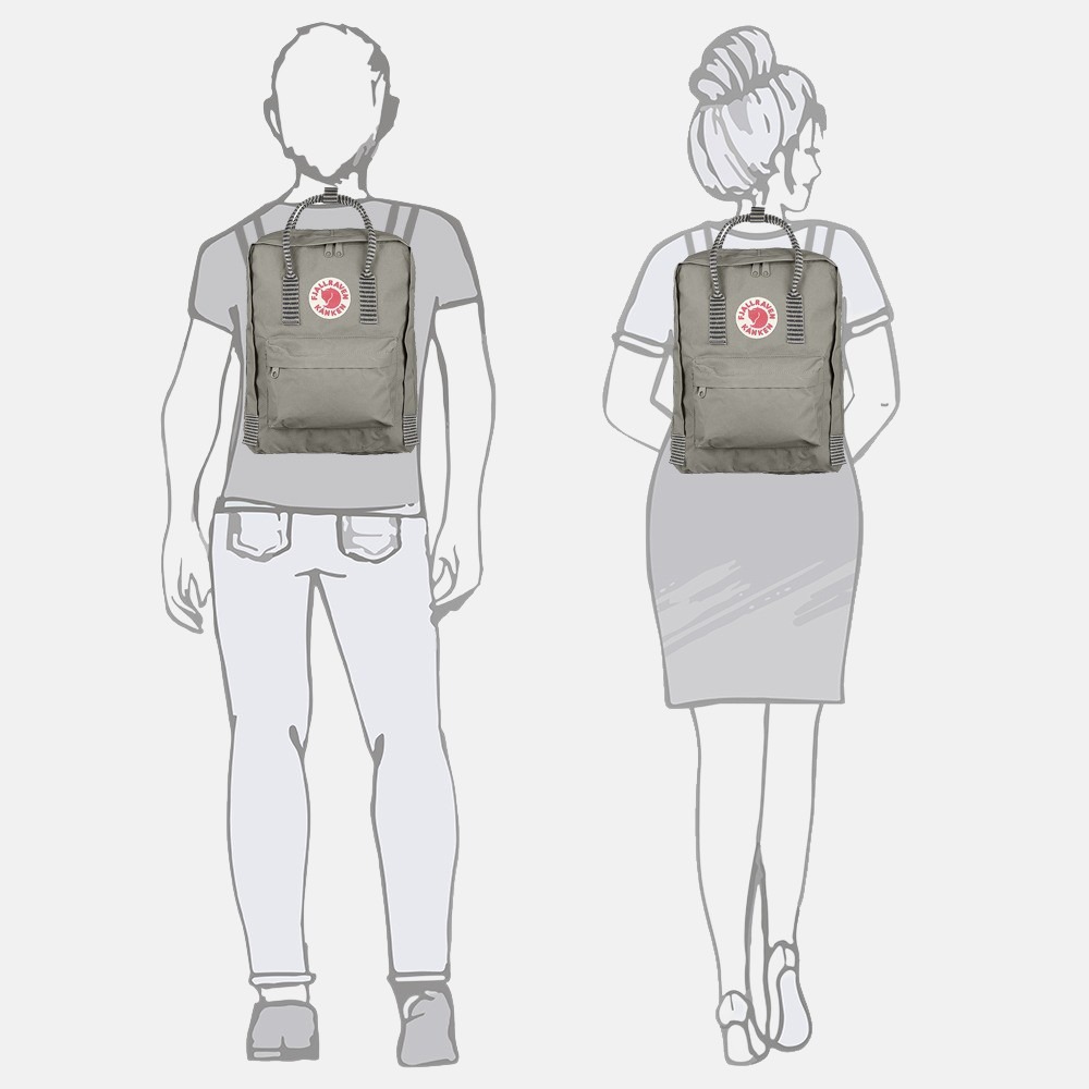 Fjallraven Kanken rugzak fog striped bij Duifhuizen