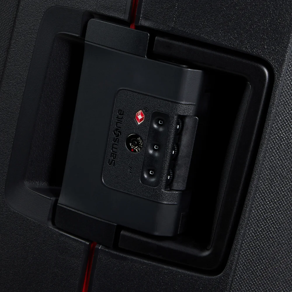 Samsonite Essens reiskoffer 69 cm charcoal/red bij Duifhuizen