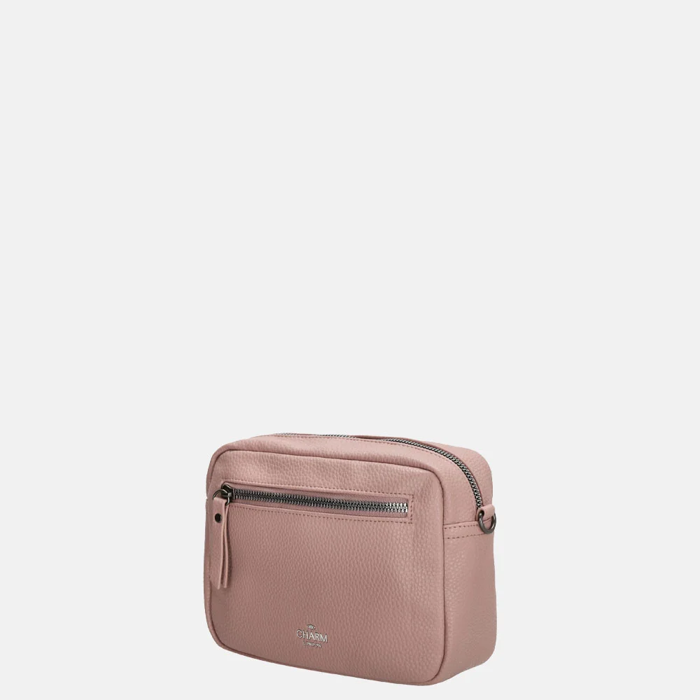 Charm London New York crossbody tas S oud roze  bij Duifhuizen