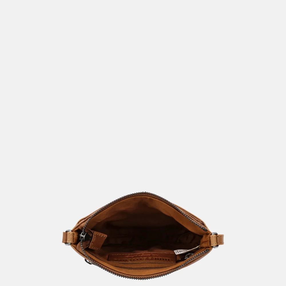 Hide & Stitches Porto crossbody tas bruin bij Duifhuizen