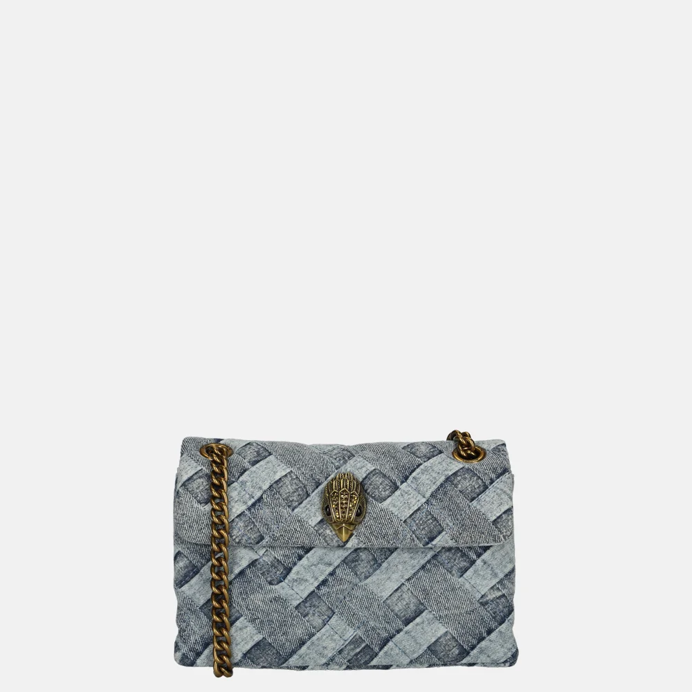 Kurt Geiger Mini Kensington soft bag crossbody tas denim bij Duifhuizen
