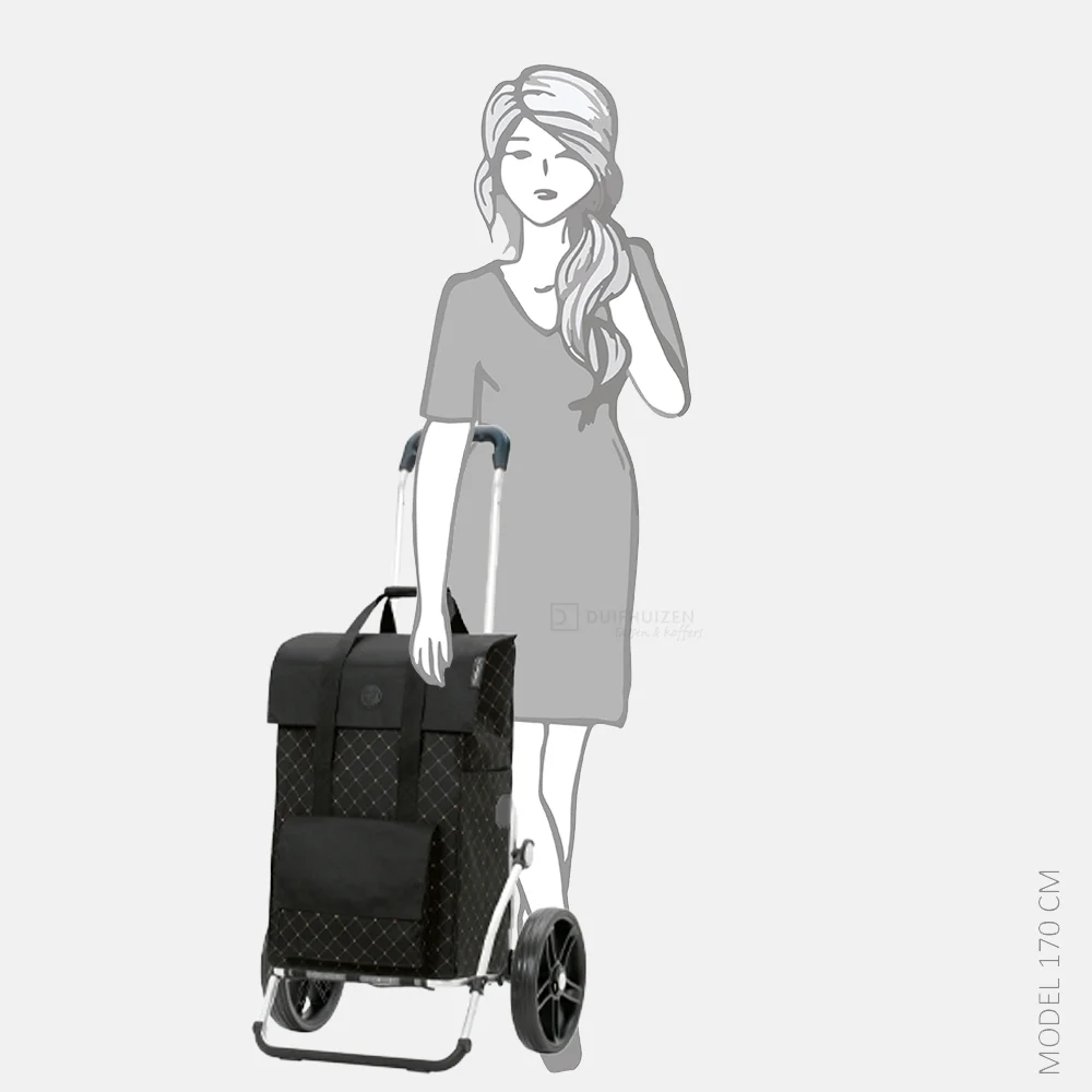 Andersen Royal Shopper Lisa boodschappentrolley black bij Duifhuizen
