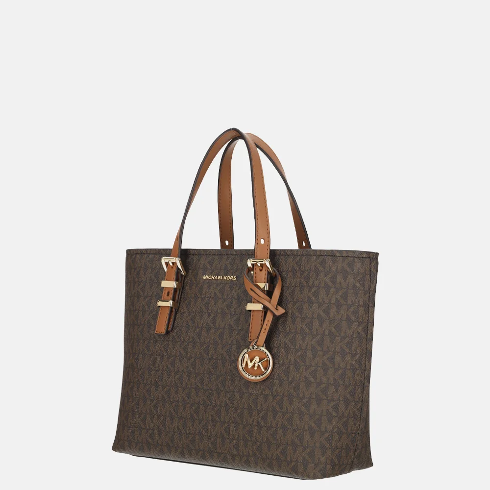 Michael Kors Quinn S handtas brown/acorn bij Duifhuizen