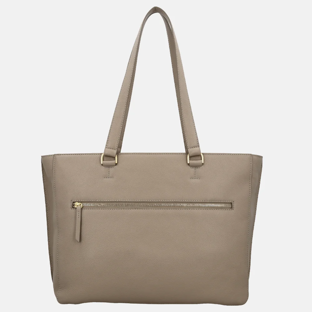Loulou Essentiels Celine shopper 15.6 inch soft sepia bij Duifhuizen