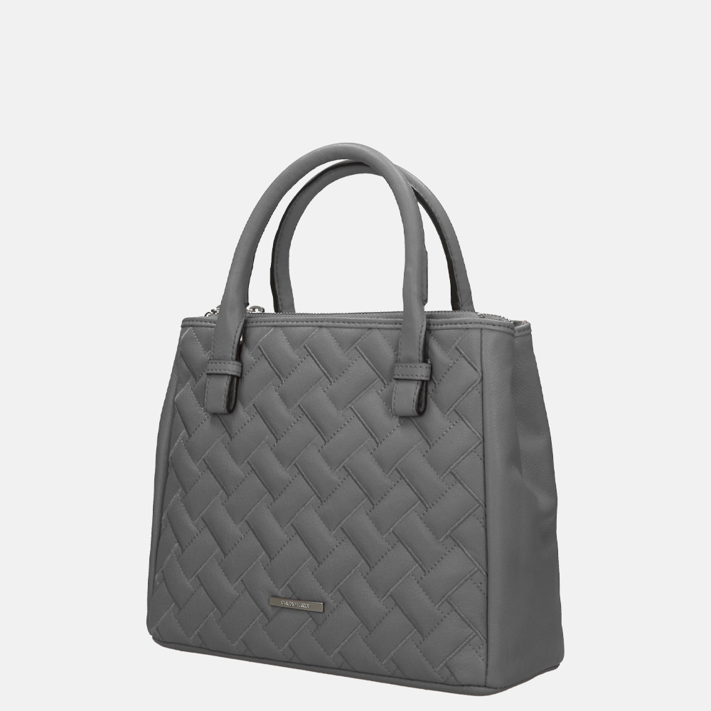 Claudio Ferrici Woven handtas grey bij Duifhuizen