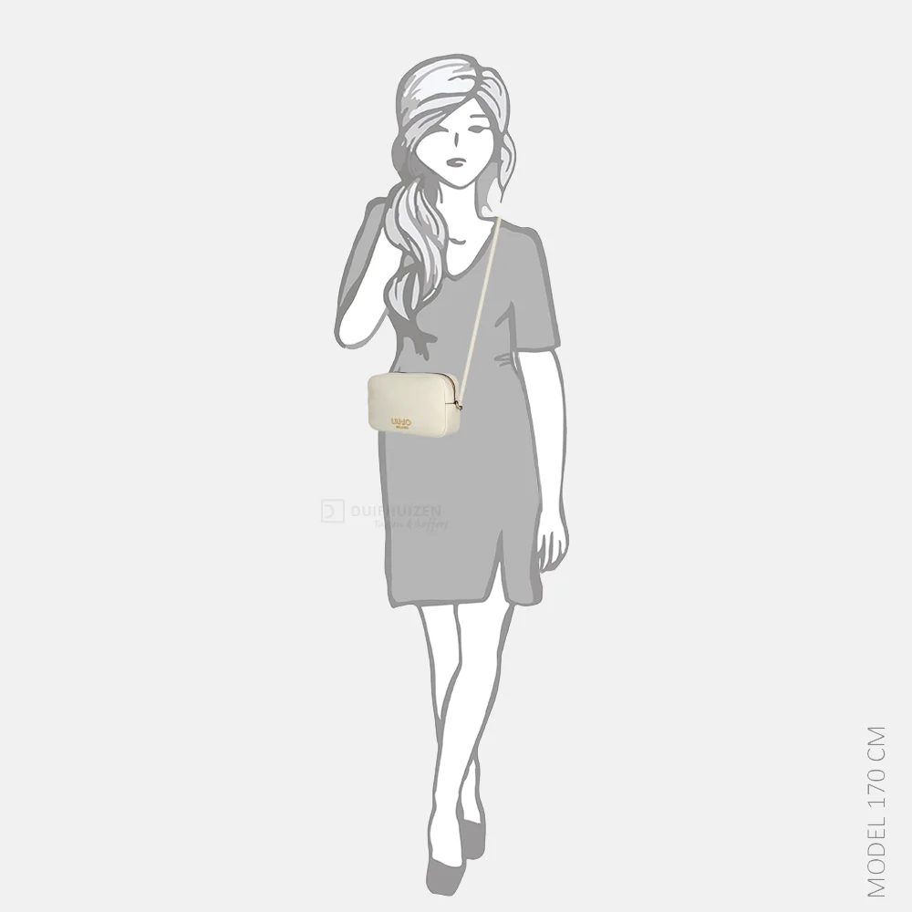 Liu Jo camera case crossbody tas cream bij Duifhuizen