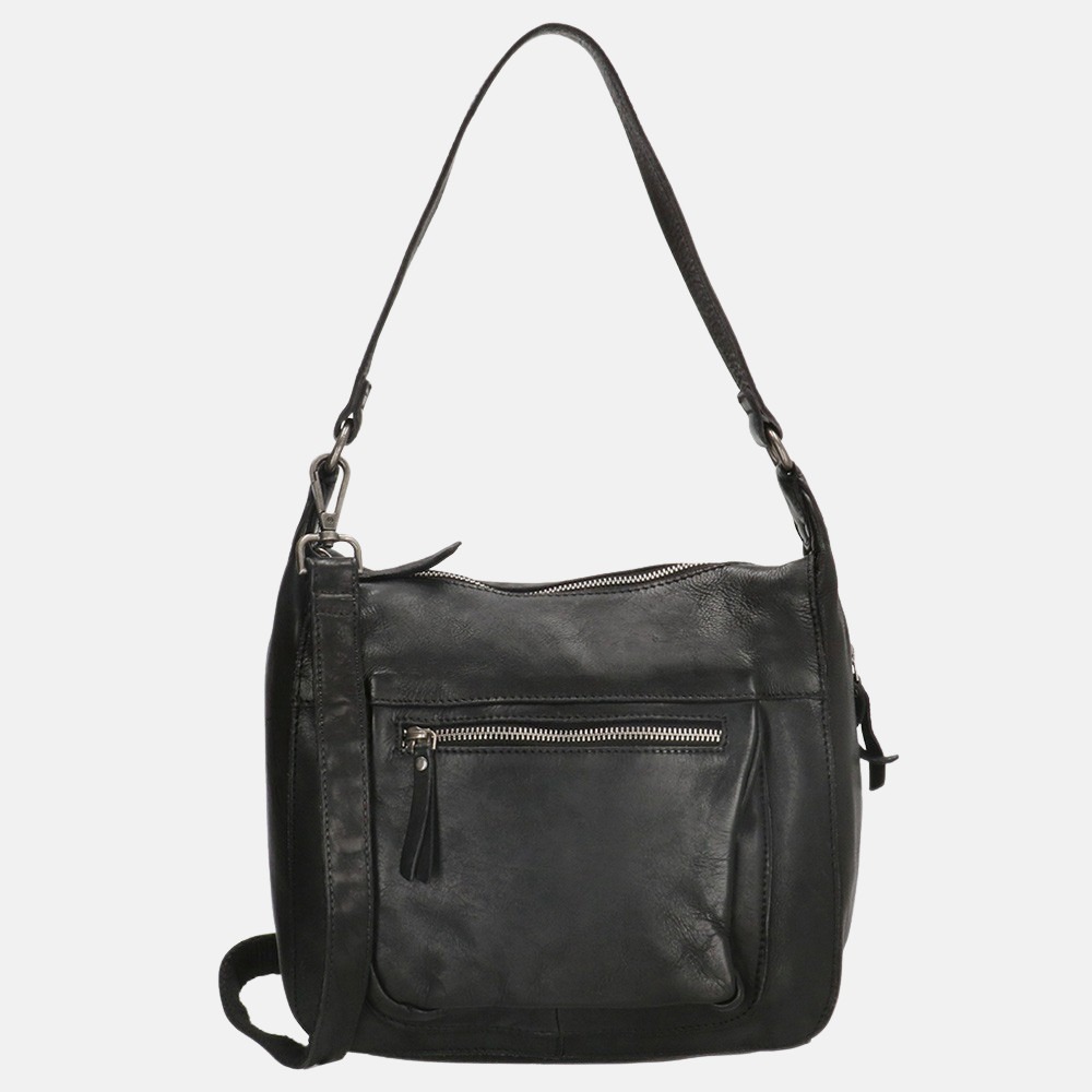 Genicci Thames schoudertas black bij Duifhuizen