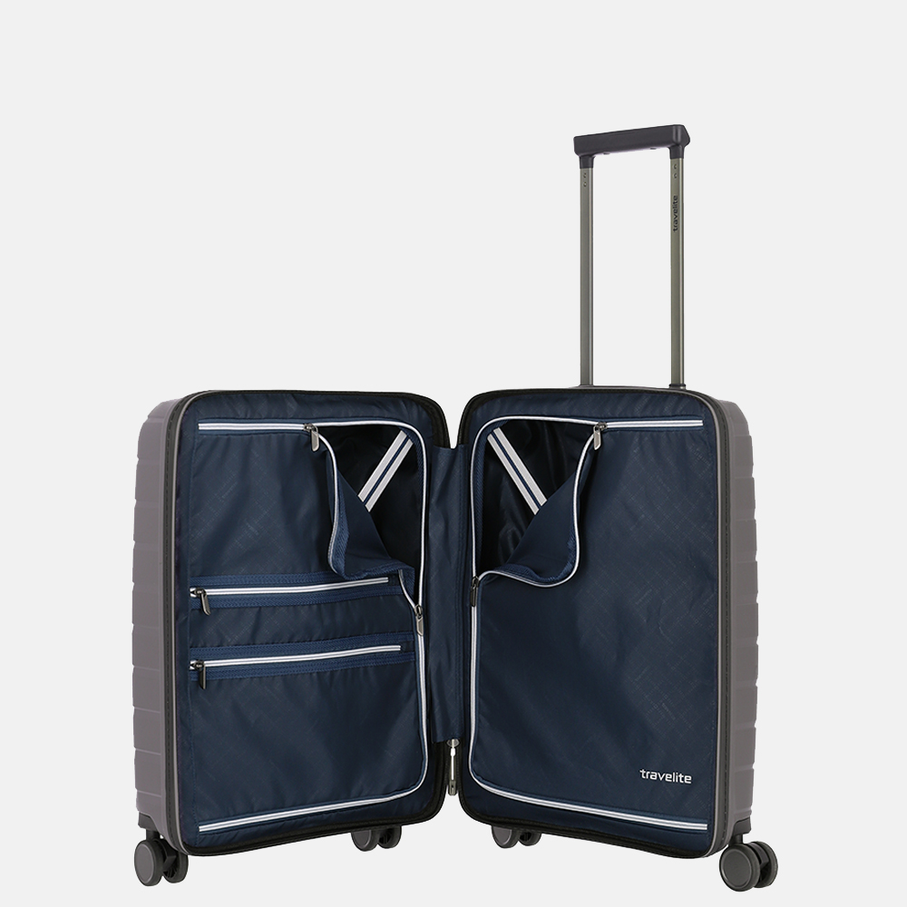 Travelite Air Base handbagage koffer 55 cm antraciet bij Duifhuizen